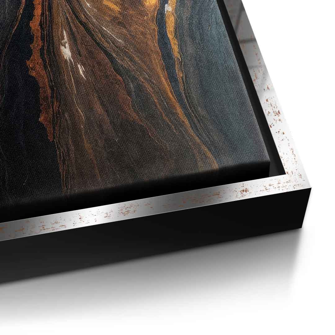 Golden Tones In Dark Stone