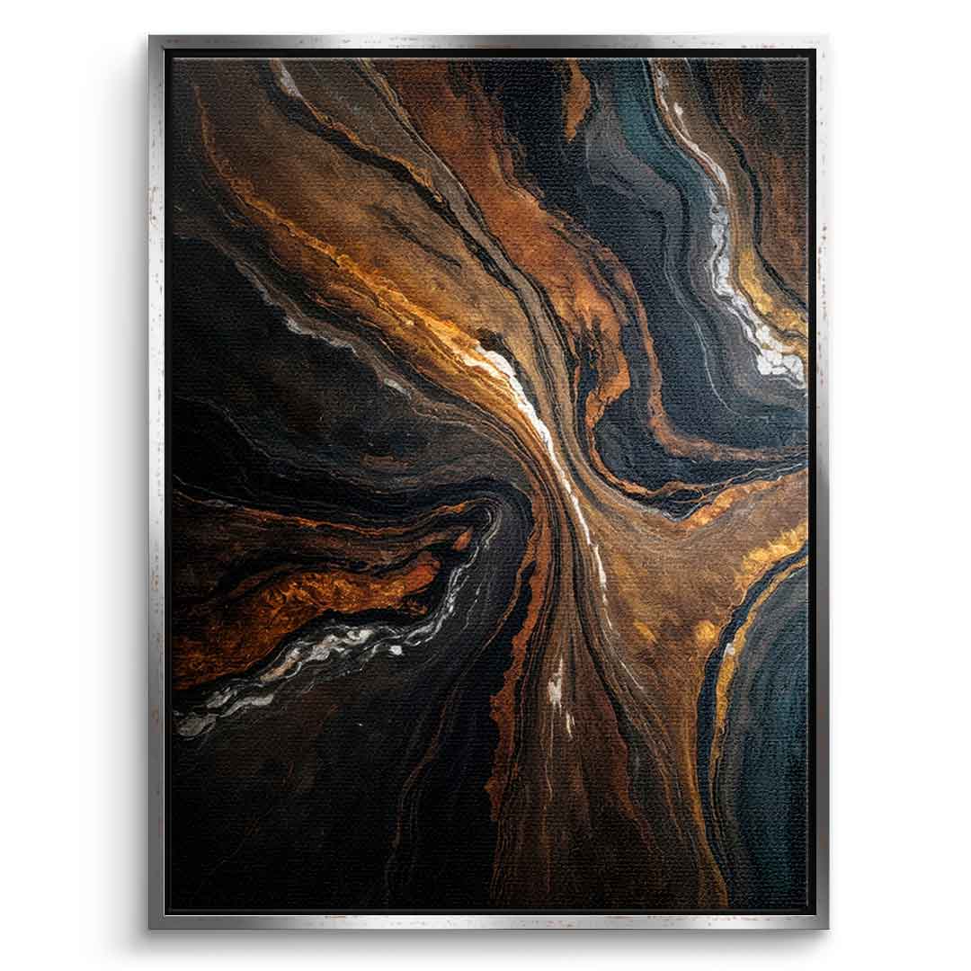 Golden Tones In Dark Stone