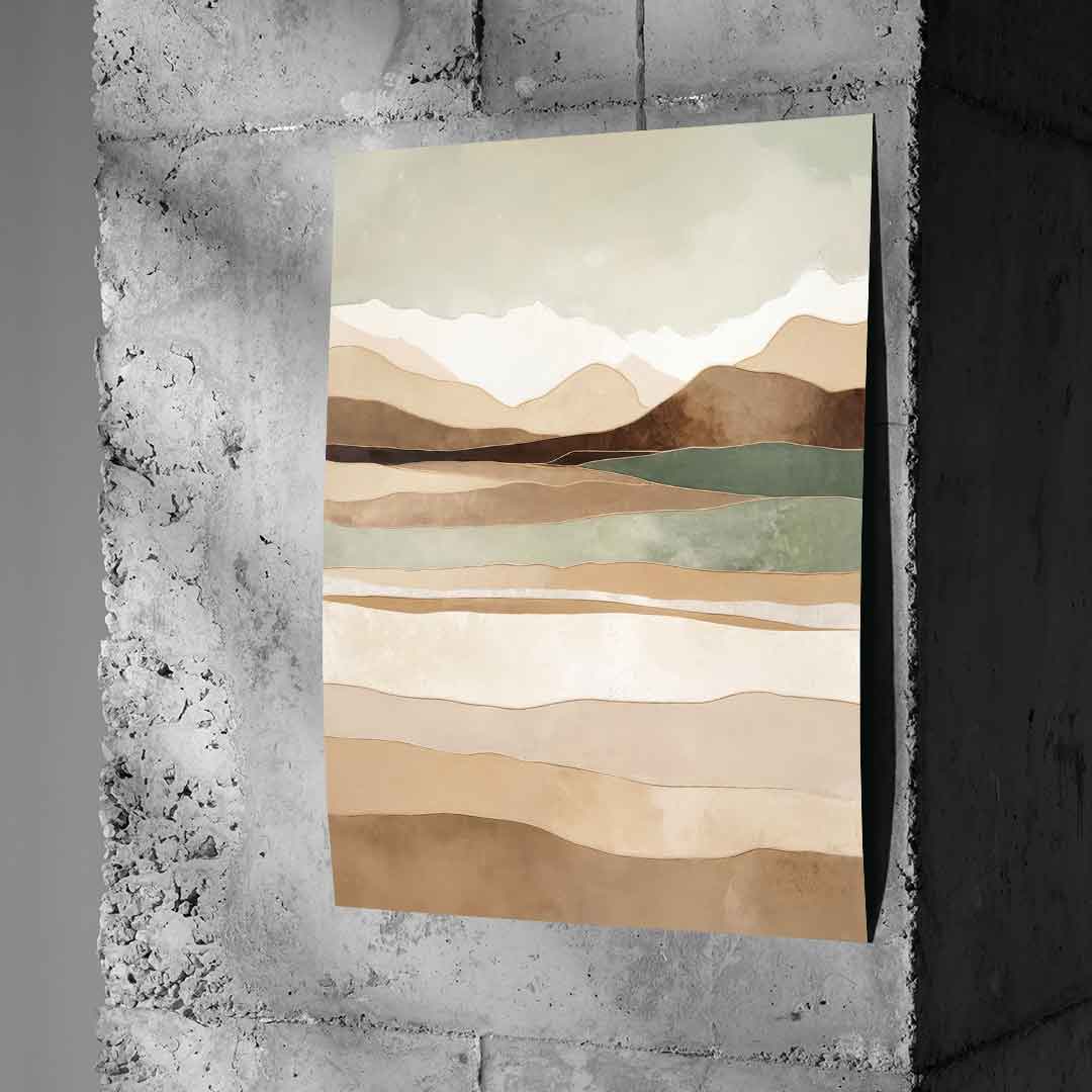 Layers Of Time And Terrain - Poster