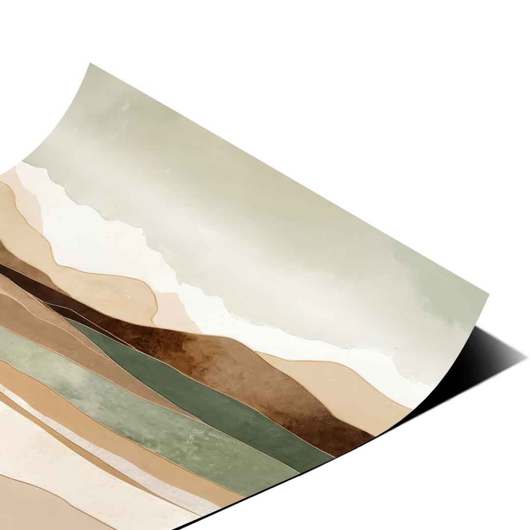 Layers Of Time And Terrain - Poster