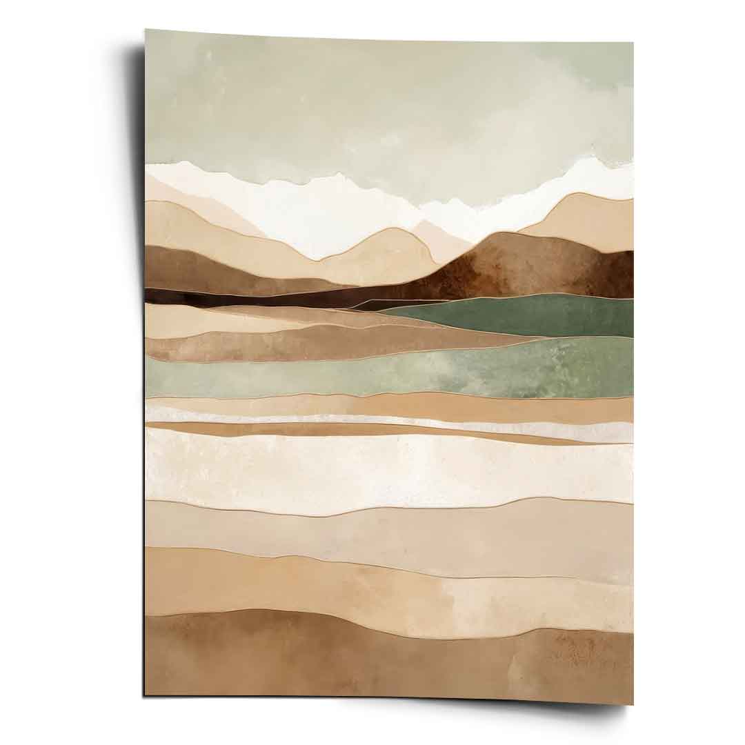 Layers Of Time And Terrain - Poster