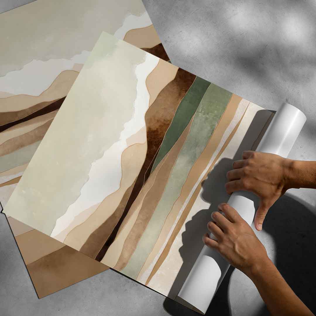 Layers Of Time And Terrain - Poster