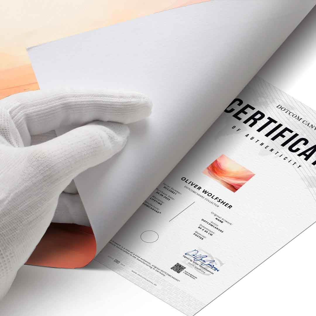 Fale brzoskwini i różu – plakat