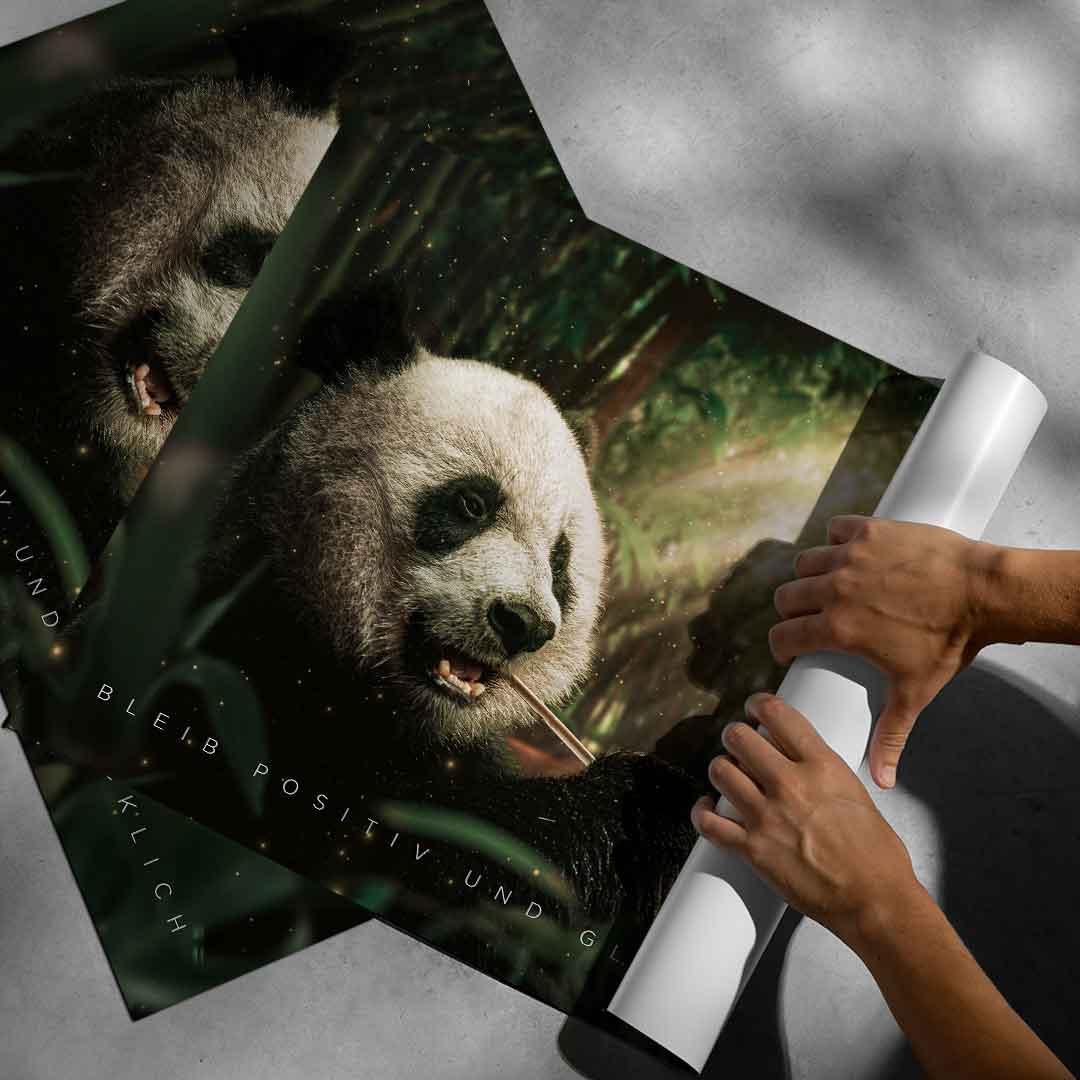 POZOSTAŃ POZYTYWNY I SZCZĘŚLIWY - Plakat