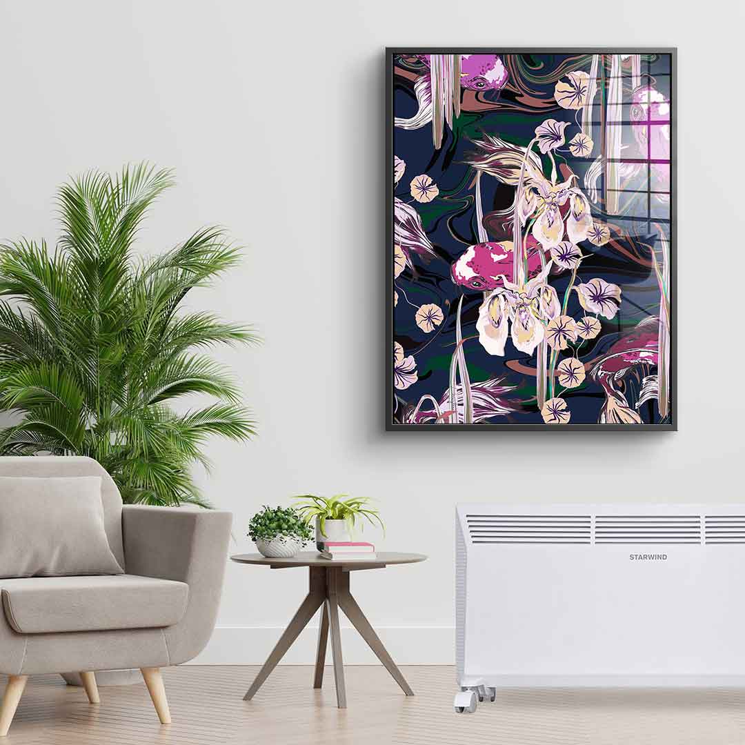 Koi Pond Purple - Acrylglas