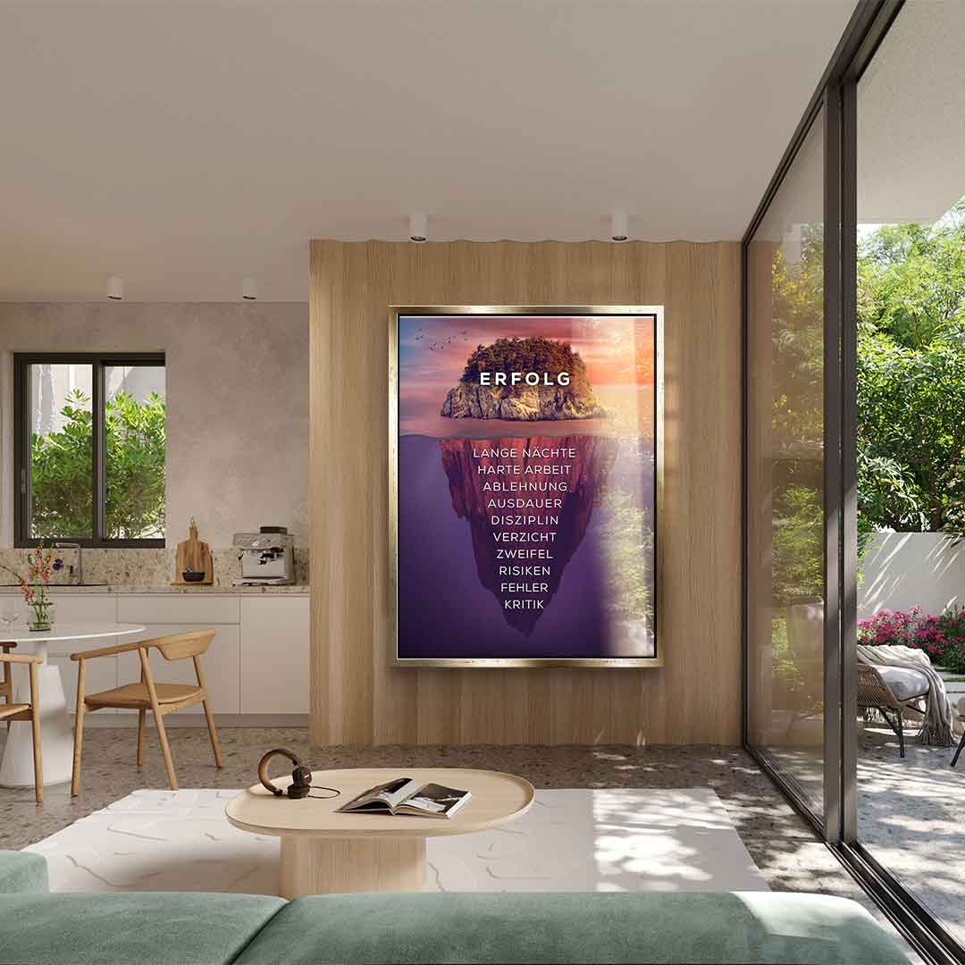 Insel des Erfolgs - Acrylglas