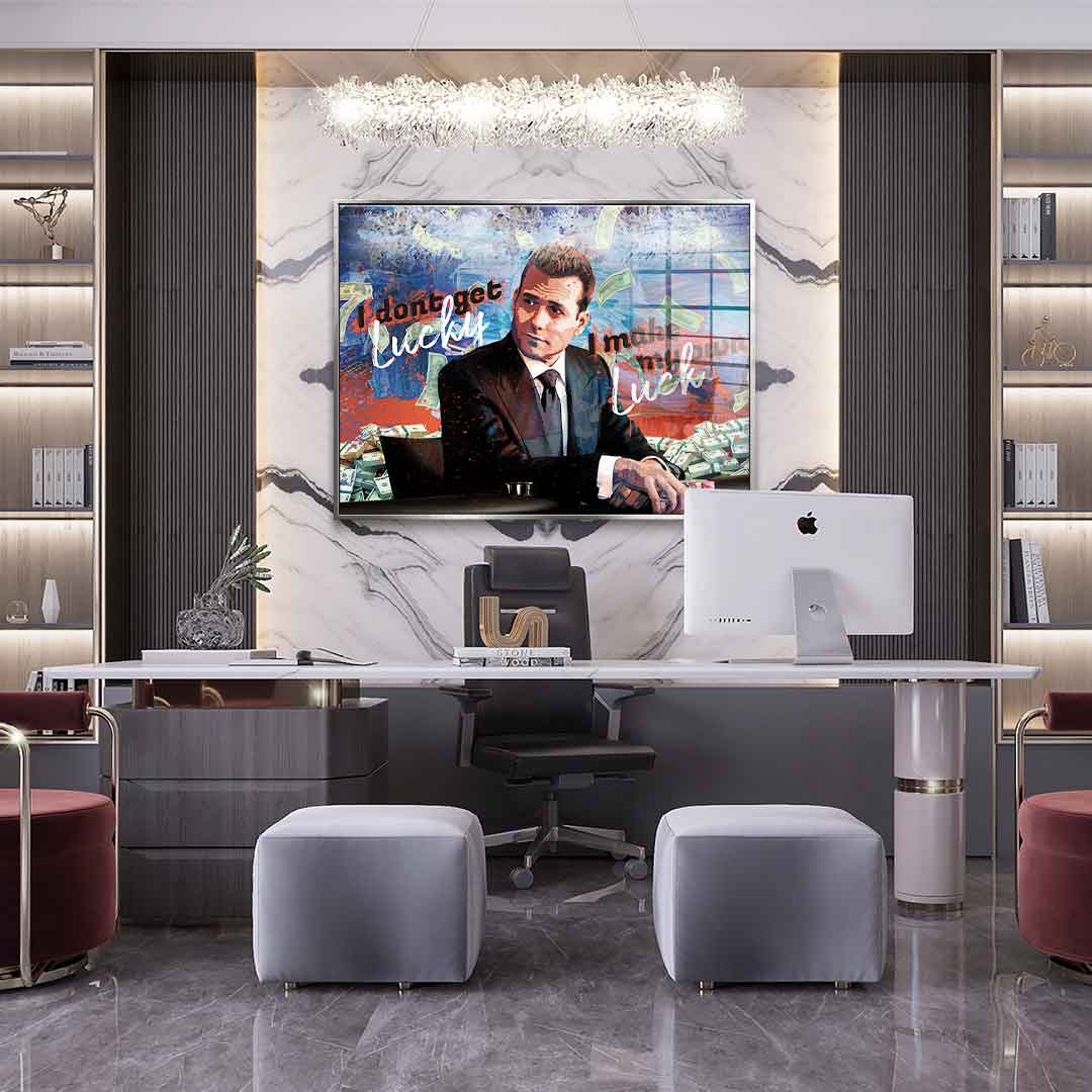 I don't get lucky I make my own luck - acrylic glass