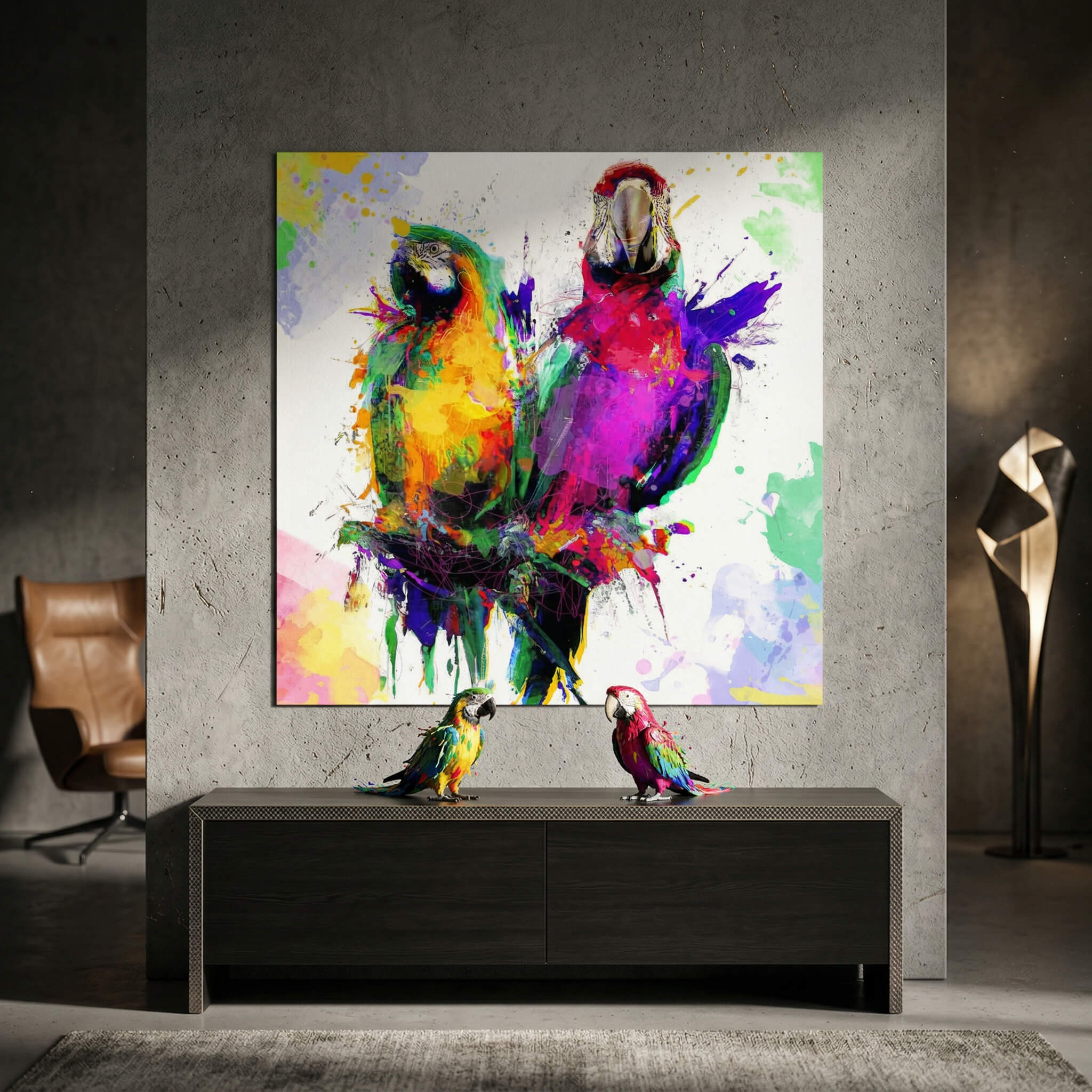 Colorful Parrot - Poster