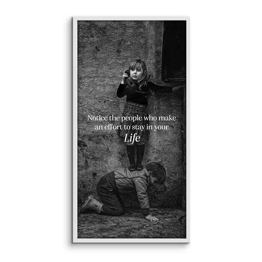 Steadfast Support Poster Grey Frame Front