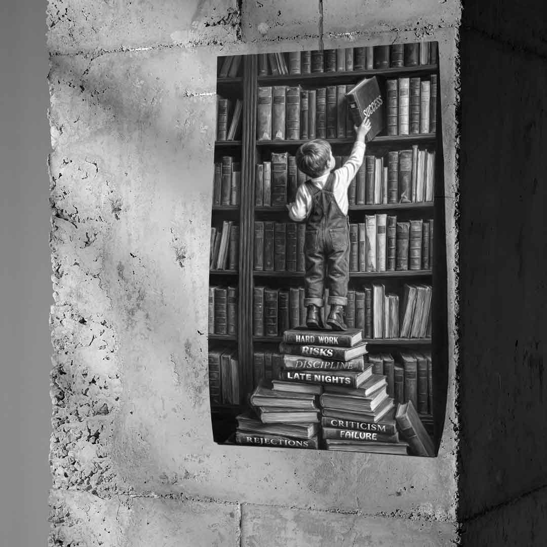 Success Foundation Poster Grey Beton Wall