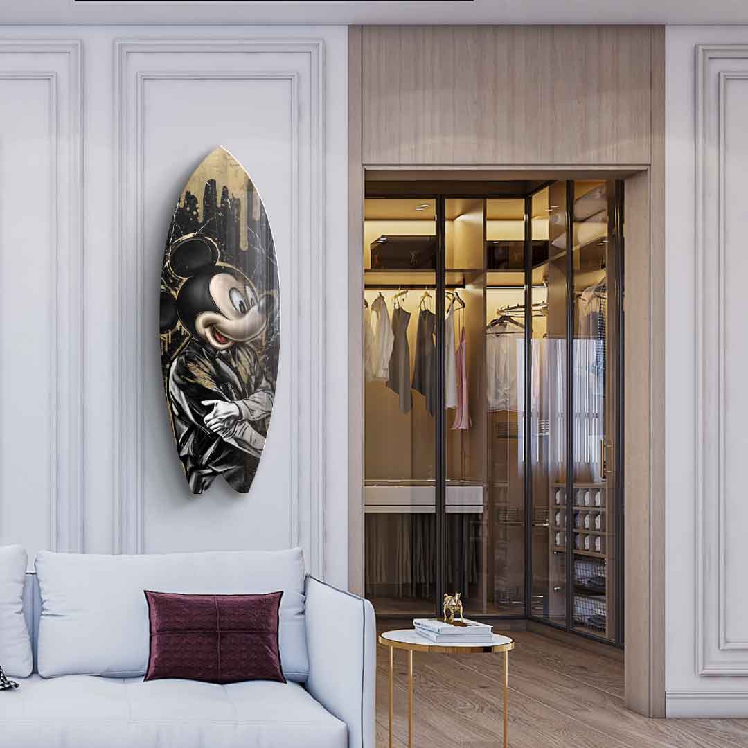 Surfboard Gangster King - Acrylic glass