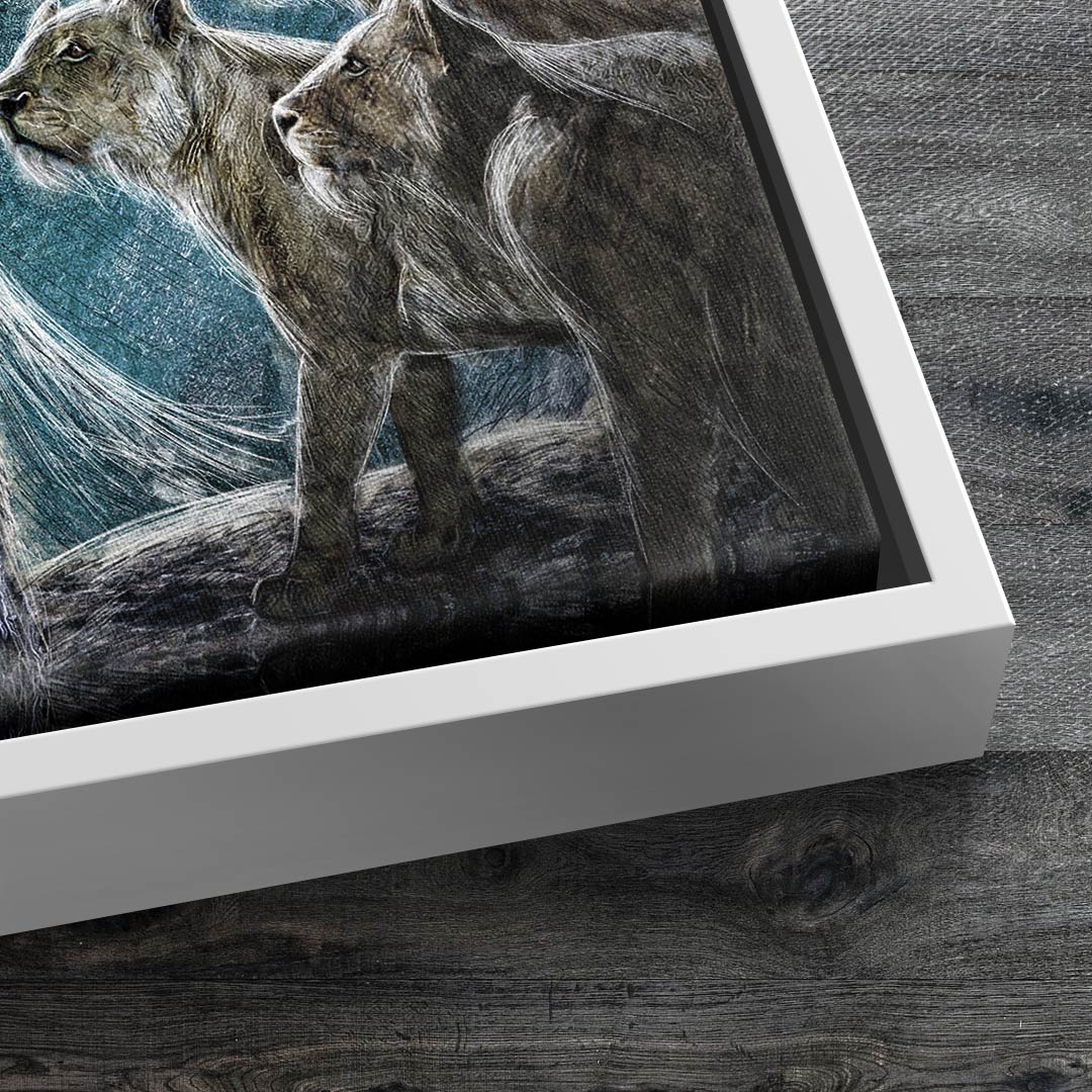 Wandbild Motivation Löwe A King is not born he is made