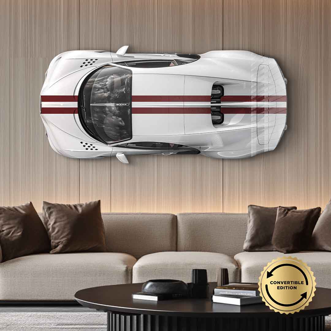 Wandskulptur Bugatti Centodieci - Acrylglas