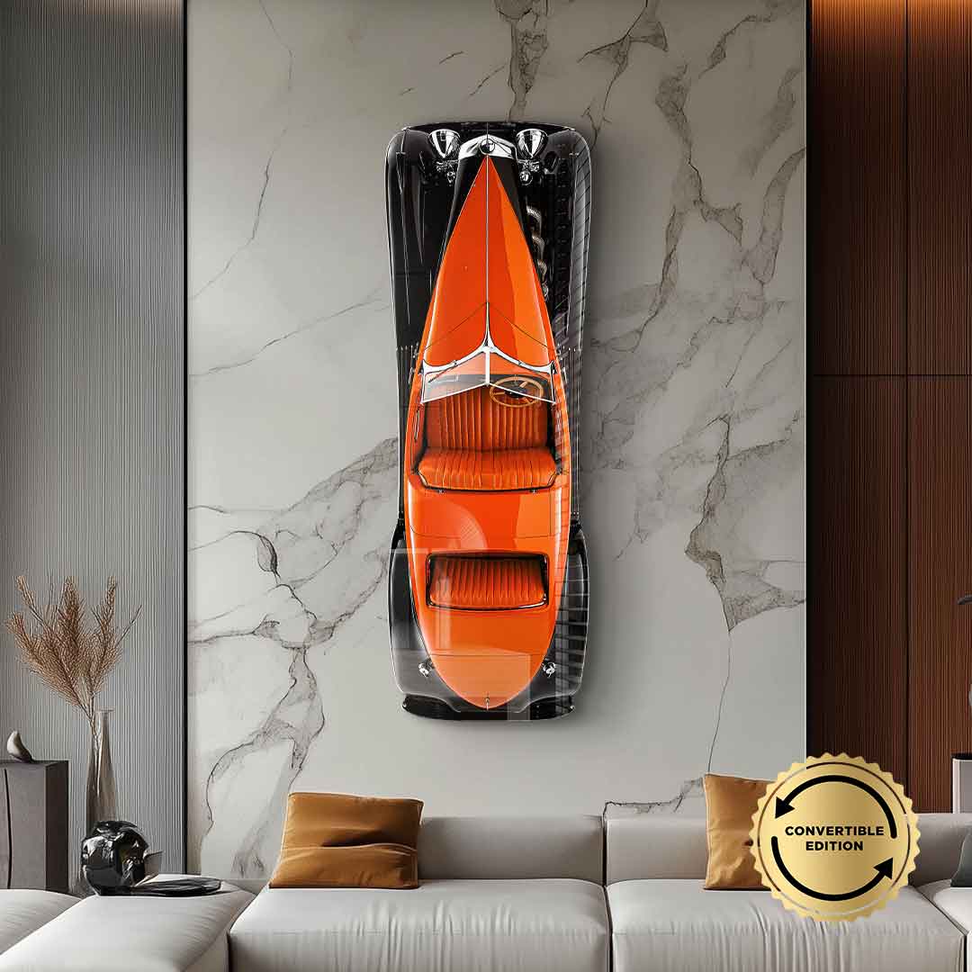Wall sculpture Bugatti Type 57SC Atlantic - Acrylic glass