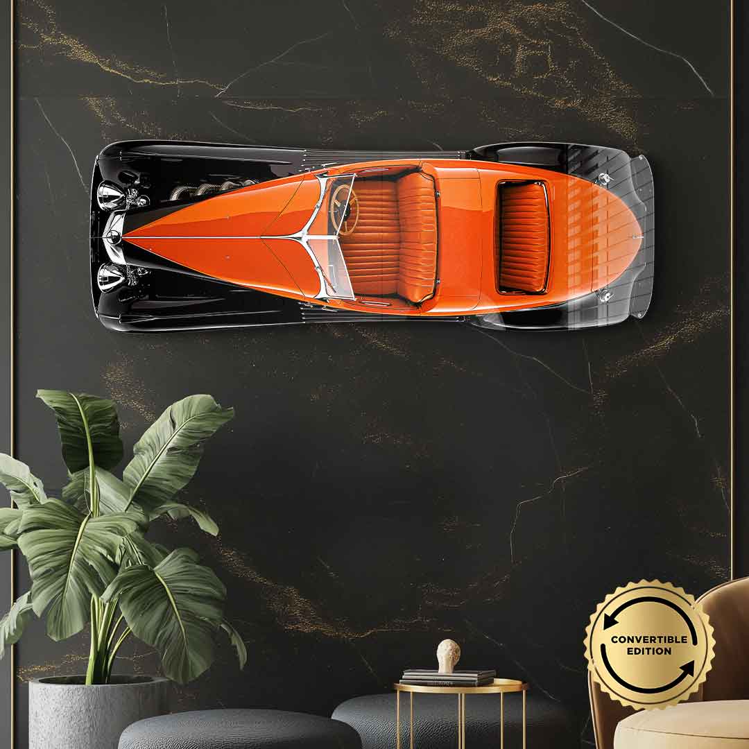 Wall sculpture Bugatti Type 57SC Atlantic - Acrylic glass