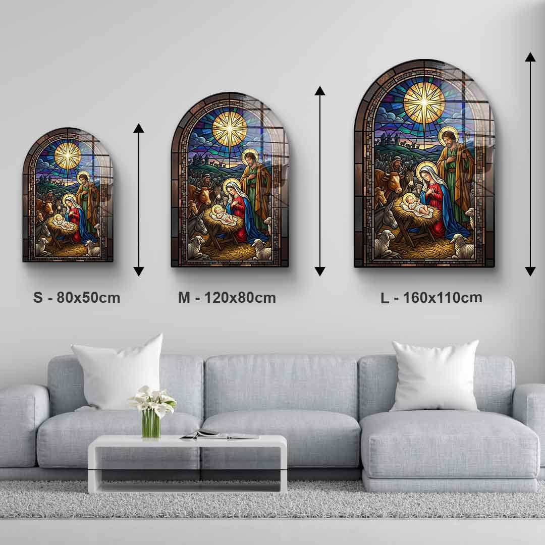 Wandskulptur Nativity Window - Acrylglas