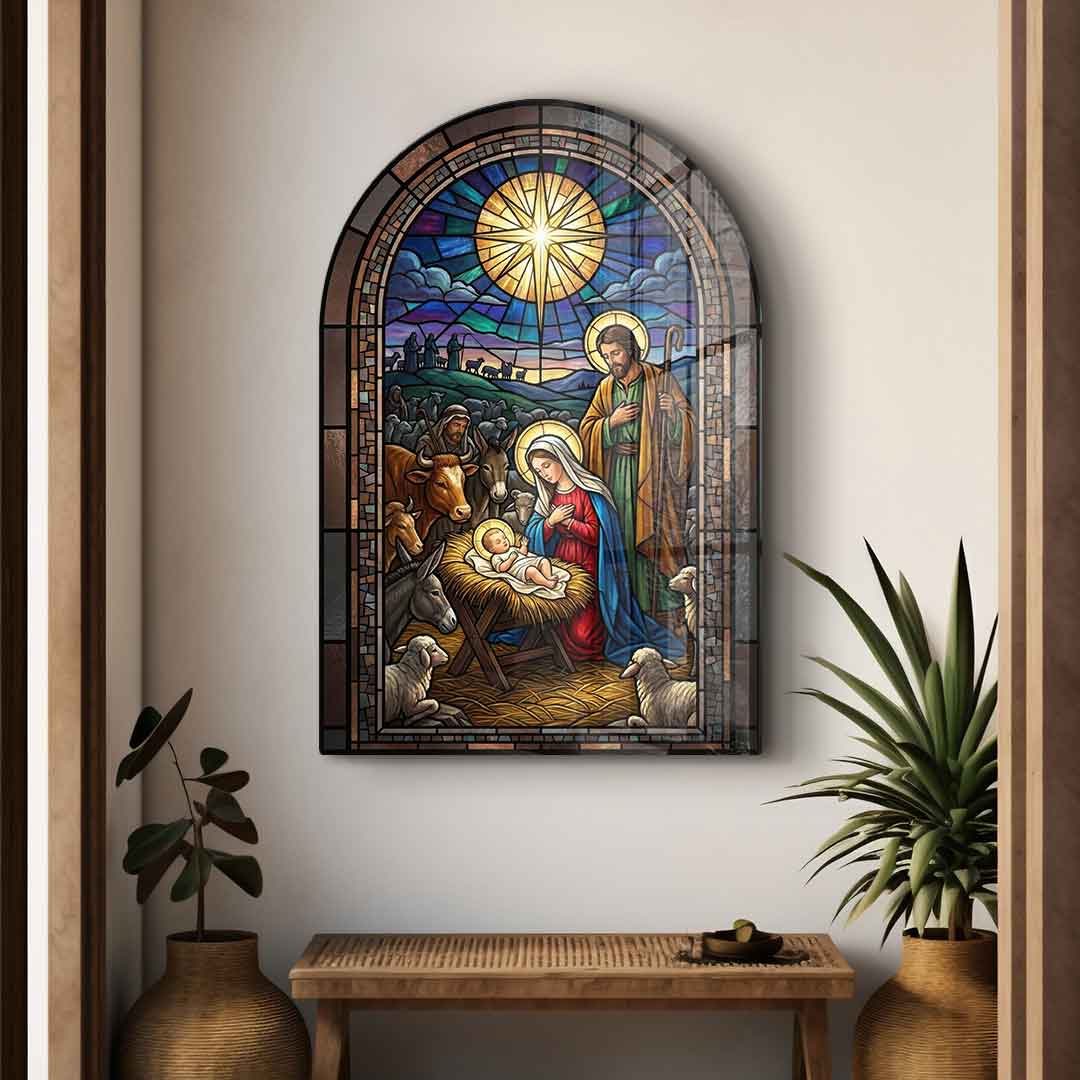 Wandskulptur Nativity Window - Acrylglas