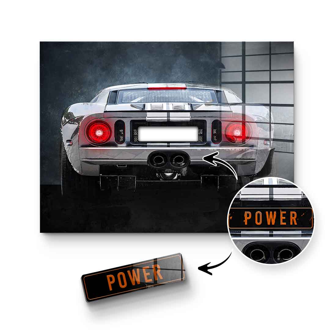 Ford GT Backside - Acrylic Glass