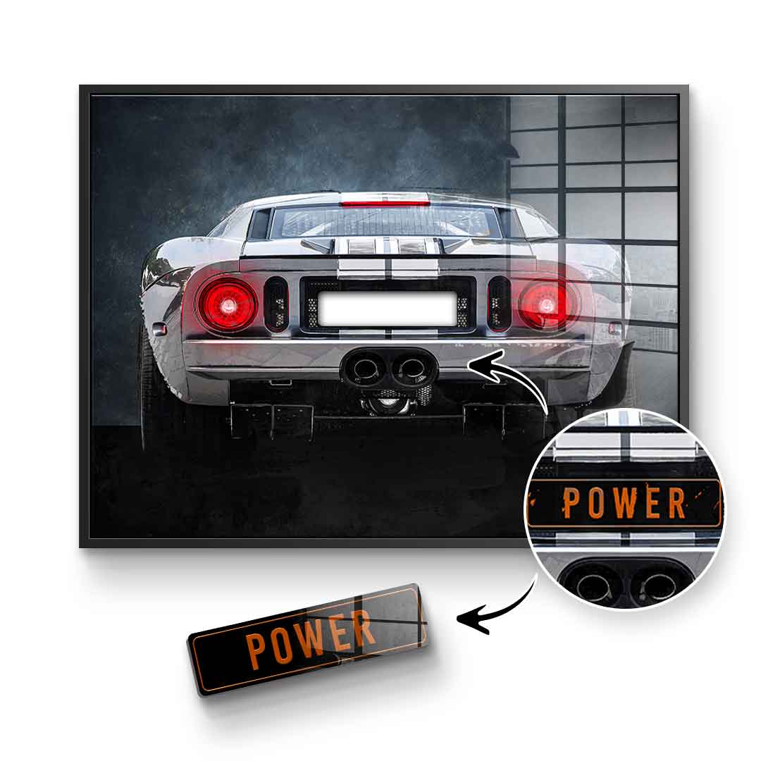 Ford GT Backside - Acrylic Glass