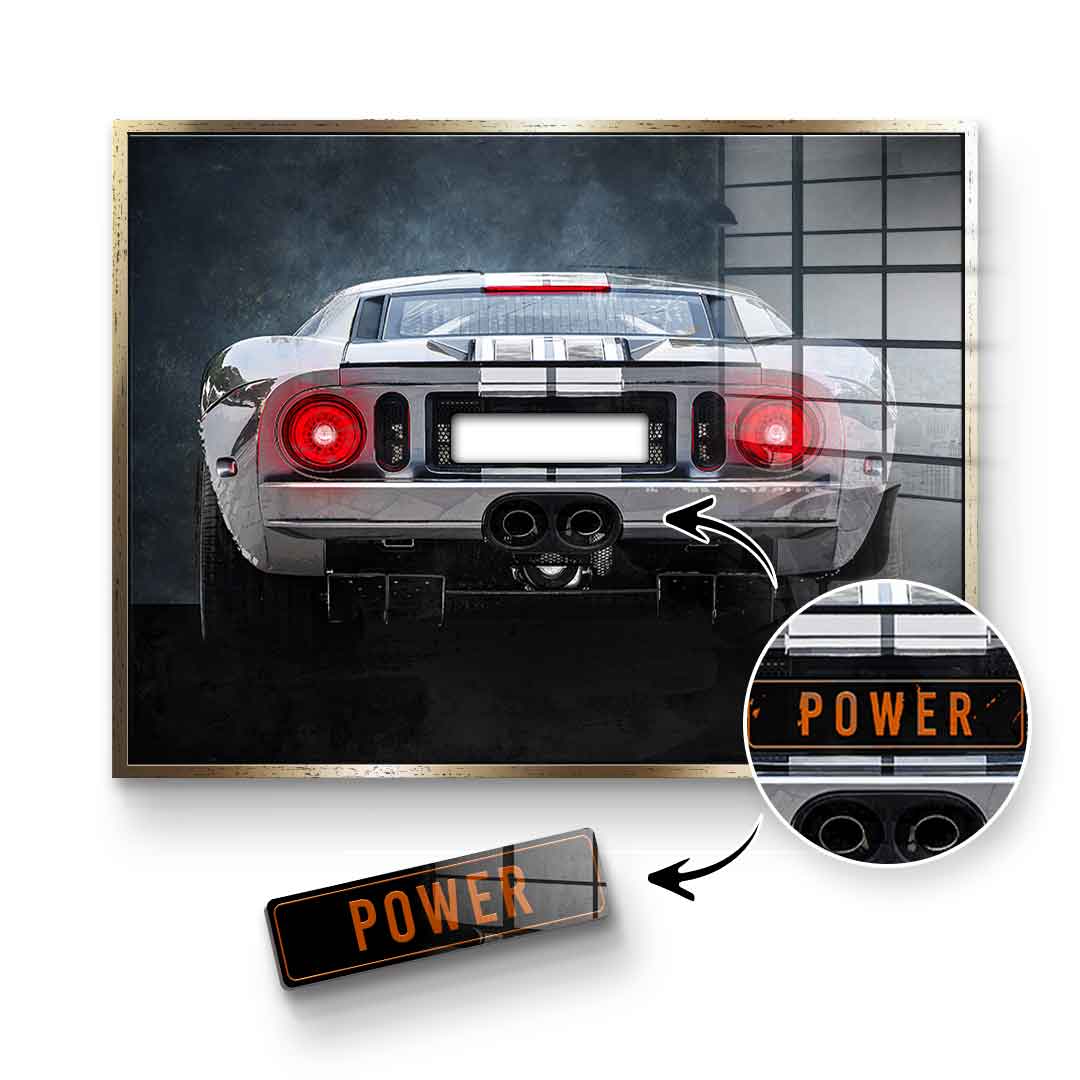 Ford GT Backside - Acrylic Glass