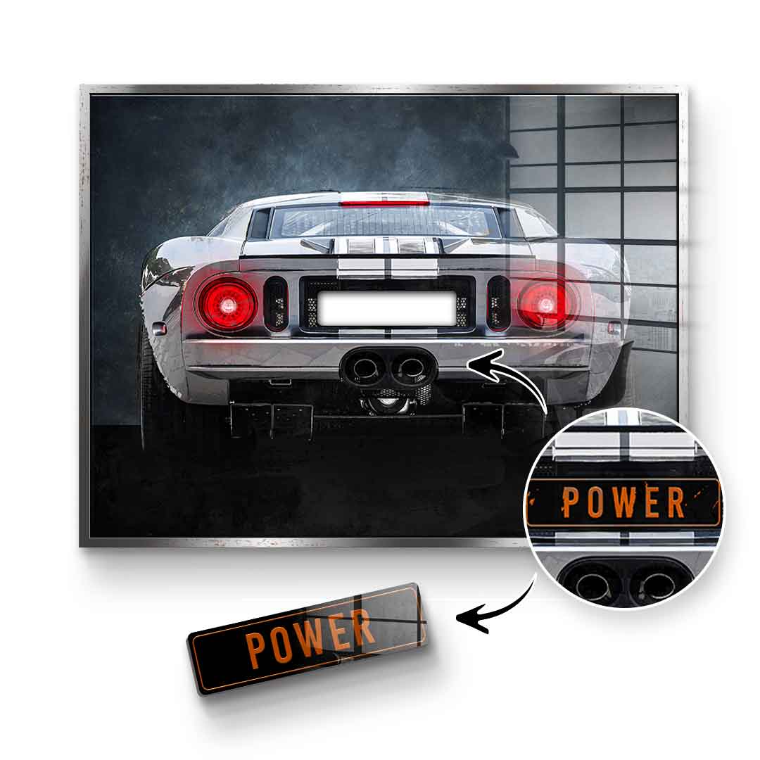 Ford GT Backside - Acrylic Glass