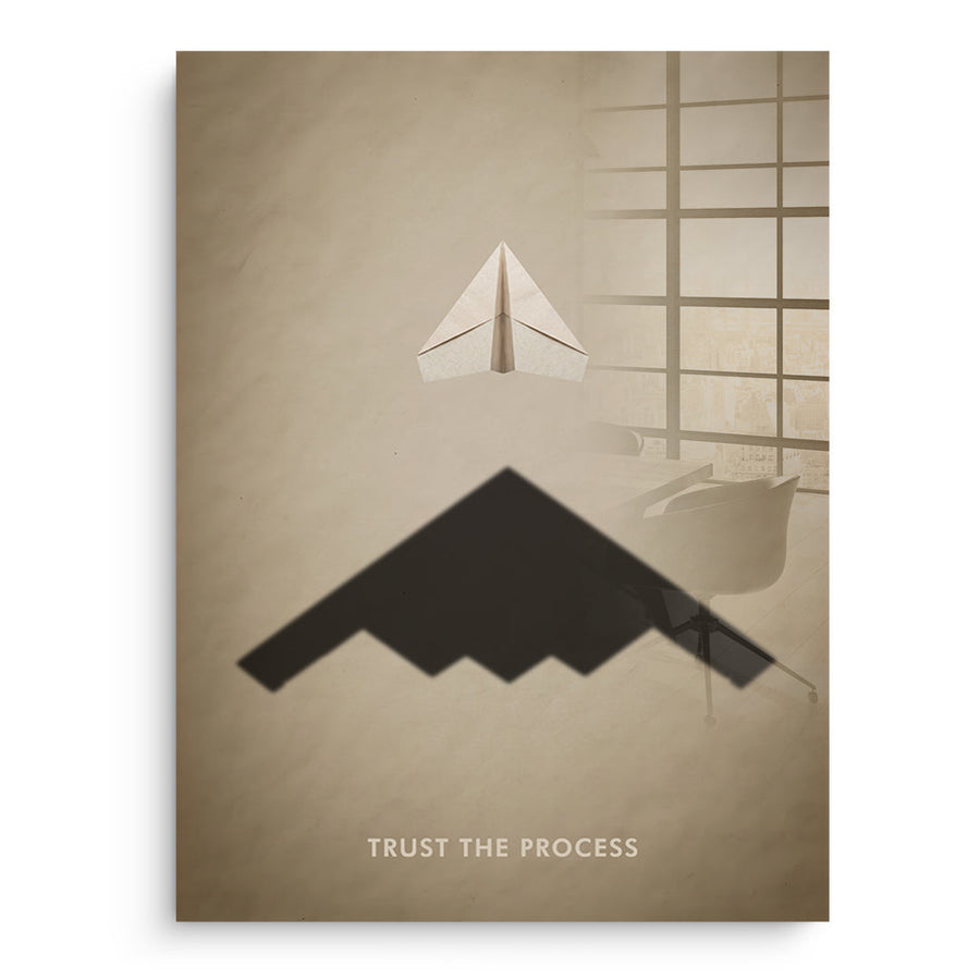 Trust the Process Acrylglasbild