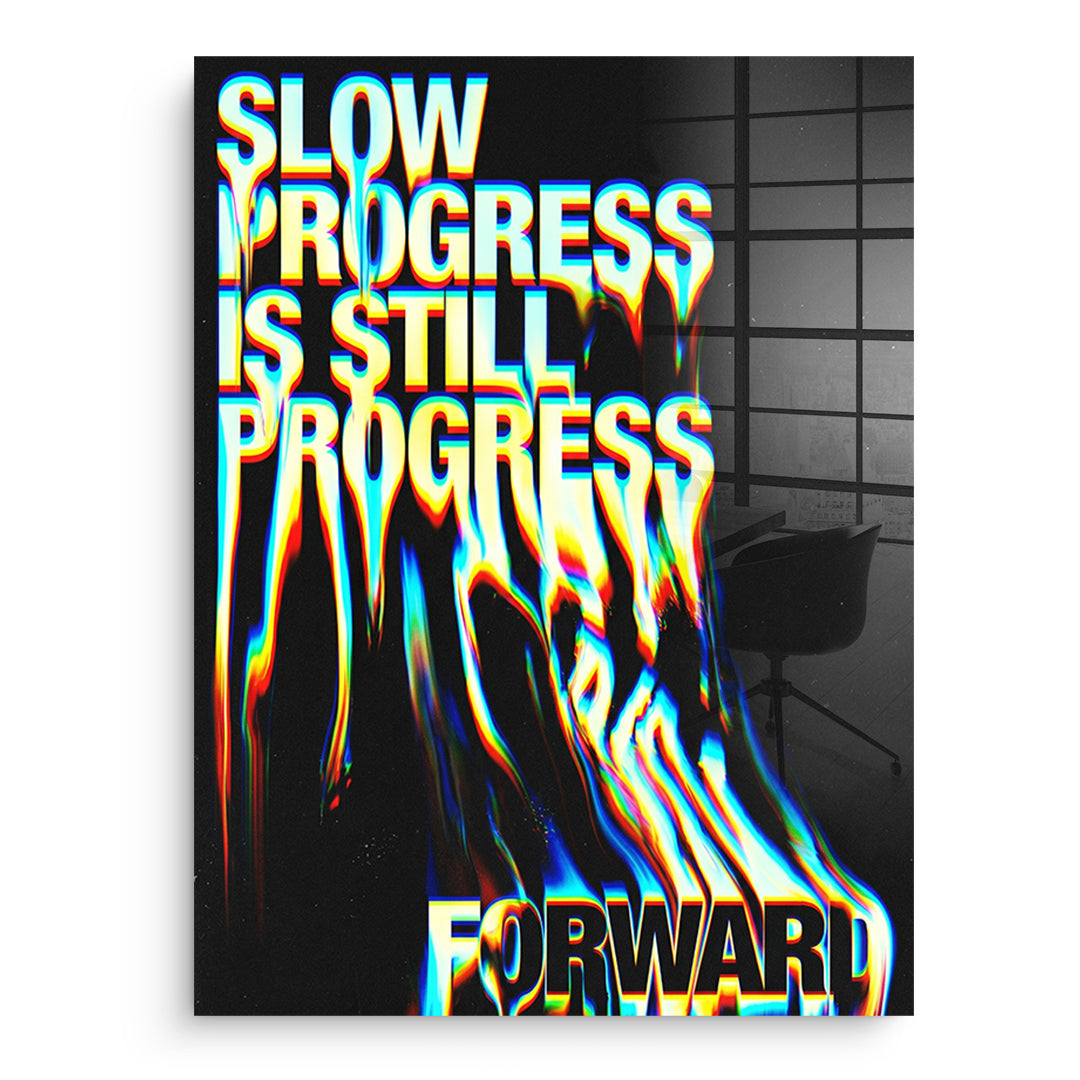 DOTCOMCANVAS Slow Process Acrylglasbild Vorderansicht Ohne Rahmen