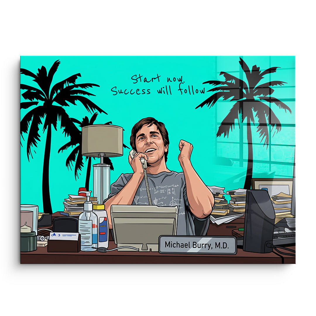 DOTCOMCANVAS Success will follow Acrylglasbild Vorderansicht ohne Rahmen