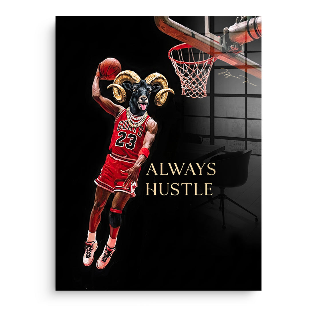 DOTCOMCANVAS GOAT Dunk Acrylglasbild Vorderansicht Ohne Rahmen