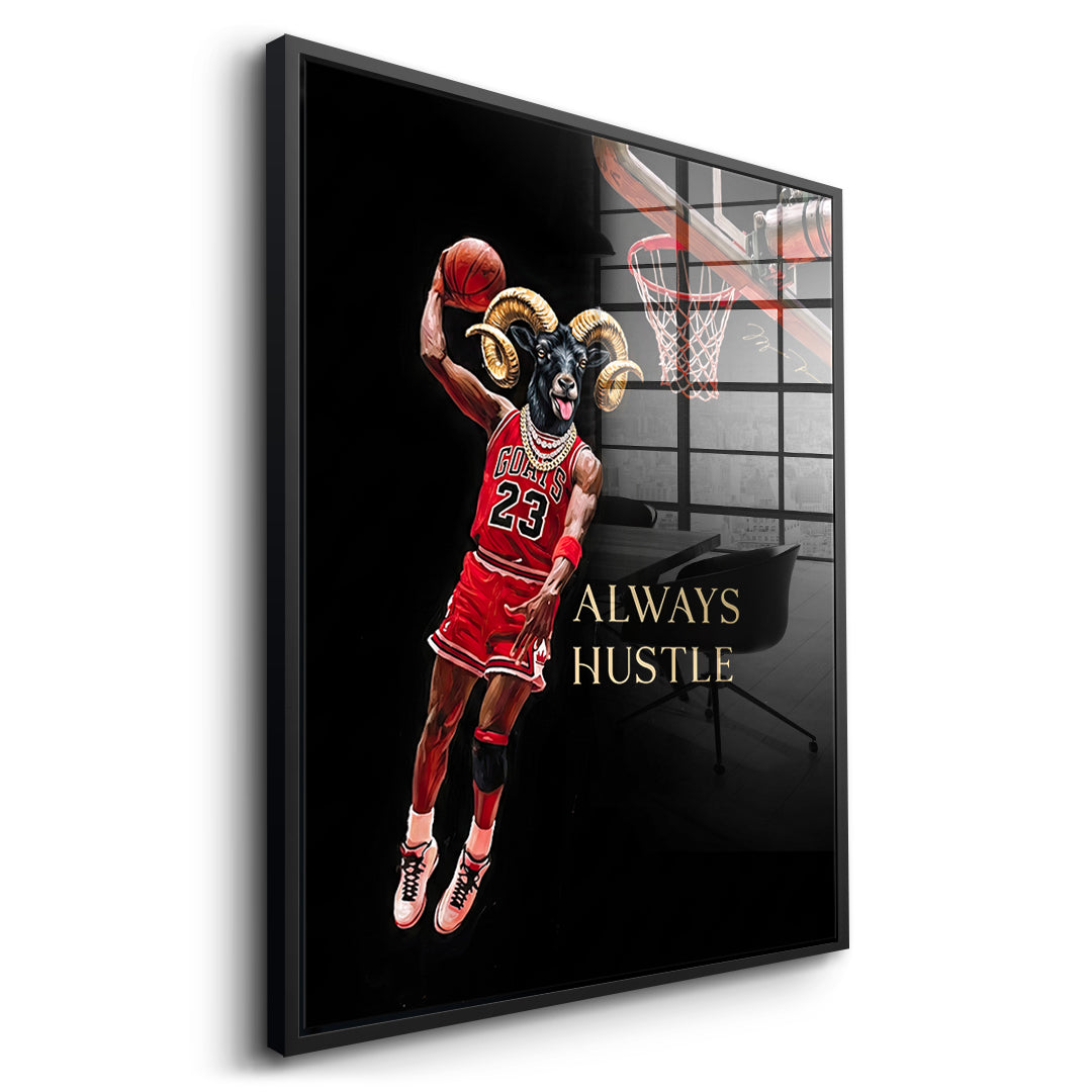 DOTCOMCANVAS GOAT Dunk Acrylglasbild Seitenansicht Schwarz
