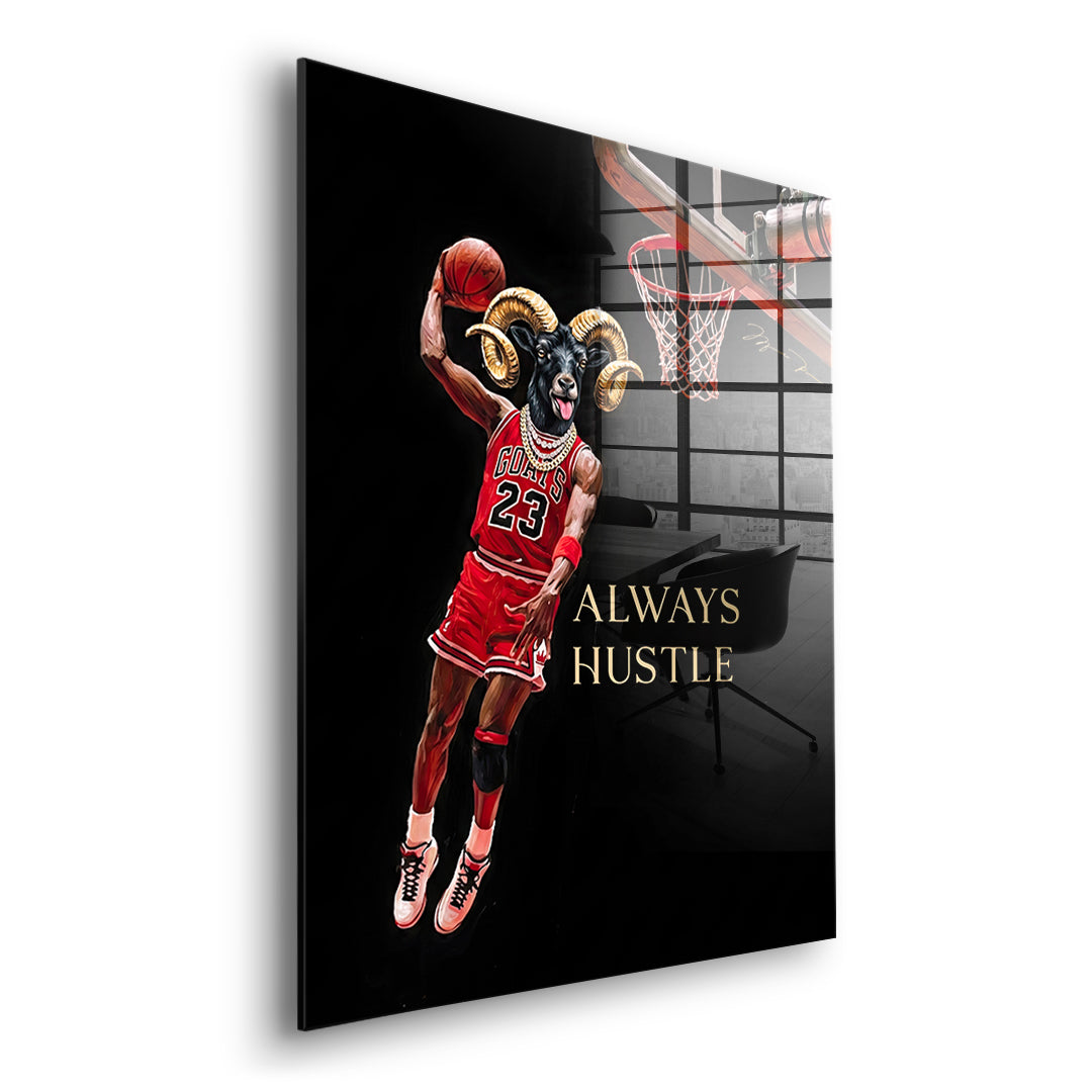 DOTCOMCANVAS GOAT Dunk Acrylglasbild Seitenansicht Ohne Rahmen