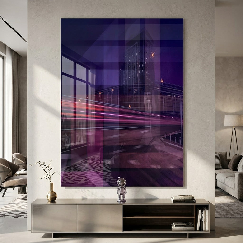 City of Dreams in Grids - Acrylglasbild Raum