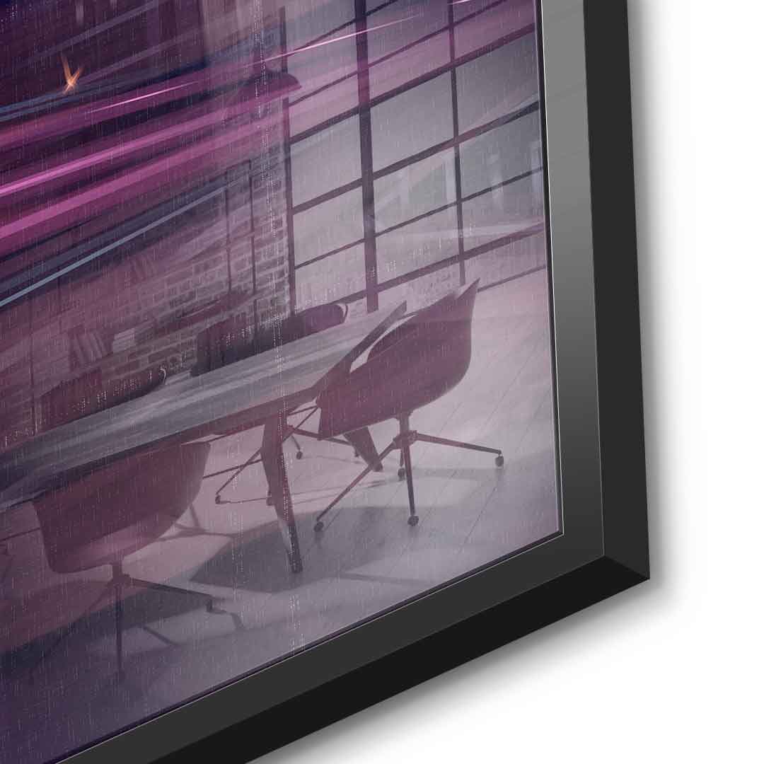 City of Dreams in Grids - Acrylglasbild Detail