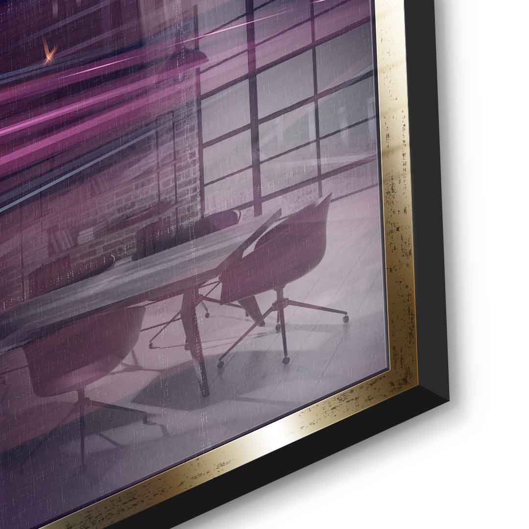 City of Dreams in Grids - Acrylglasbild Detail