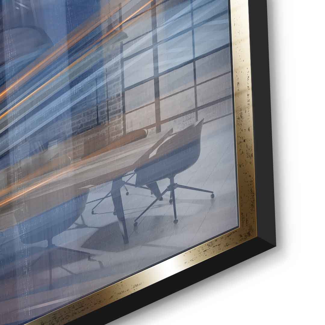 Moving City Glass - Acrylglasbild Detail
