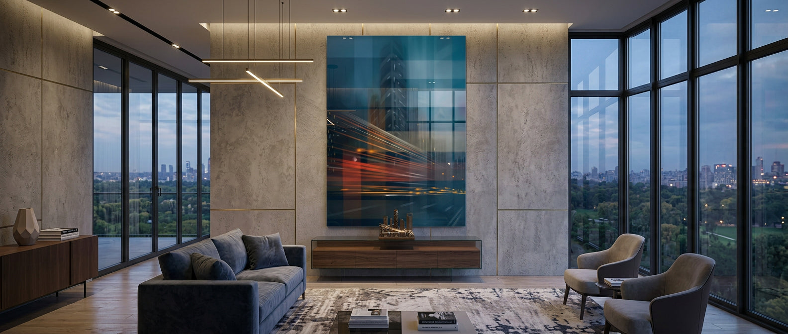 City Night Agility - Acrylglasbild Banner