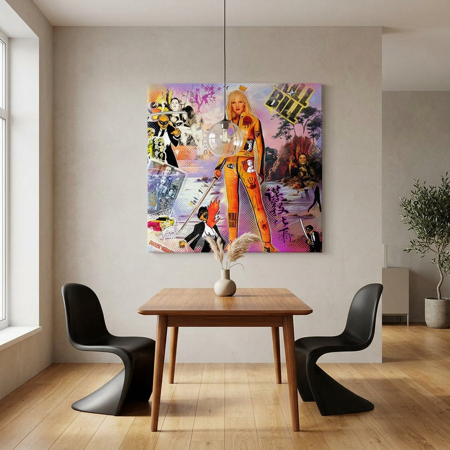 DOTCOMCANVAS Yellow Vengeance Acrylglasbild Raumansicht
