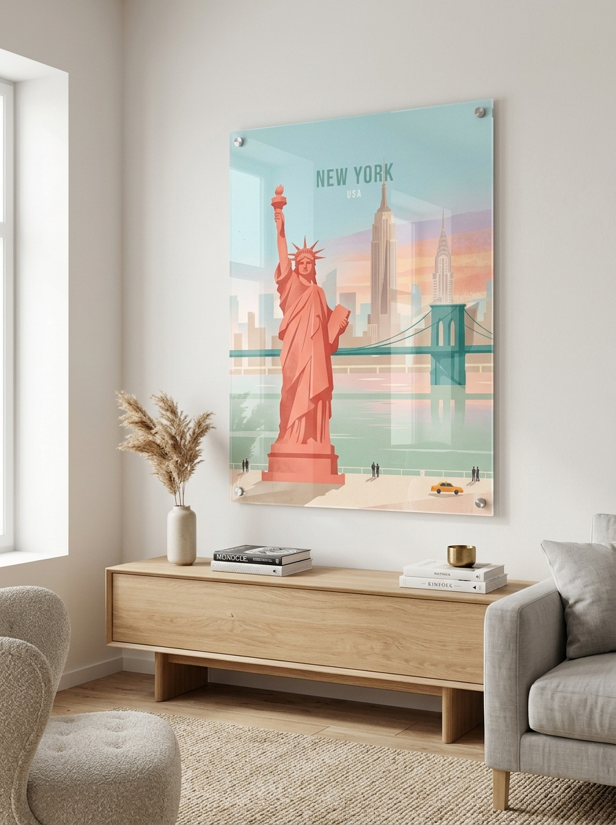 New York - Acrylglas Room Mockup