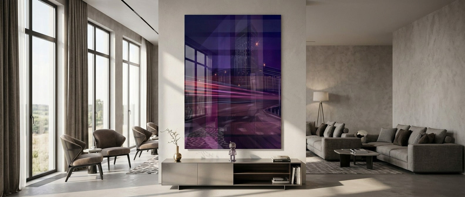 City of Dreams in Grids - Acrylglasbild Banner
