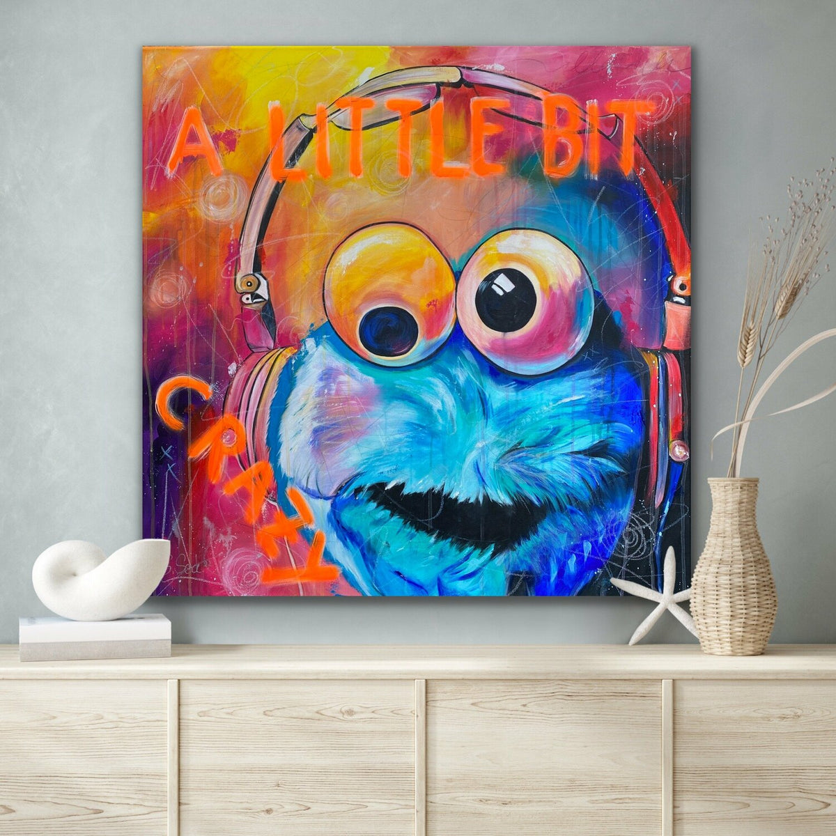 A little bit crazy Original – Detail