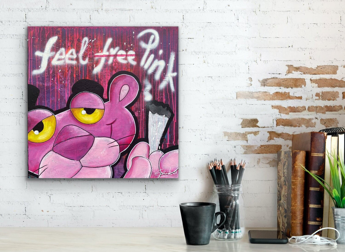 Feel Pink – Original im Raum