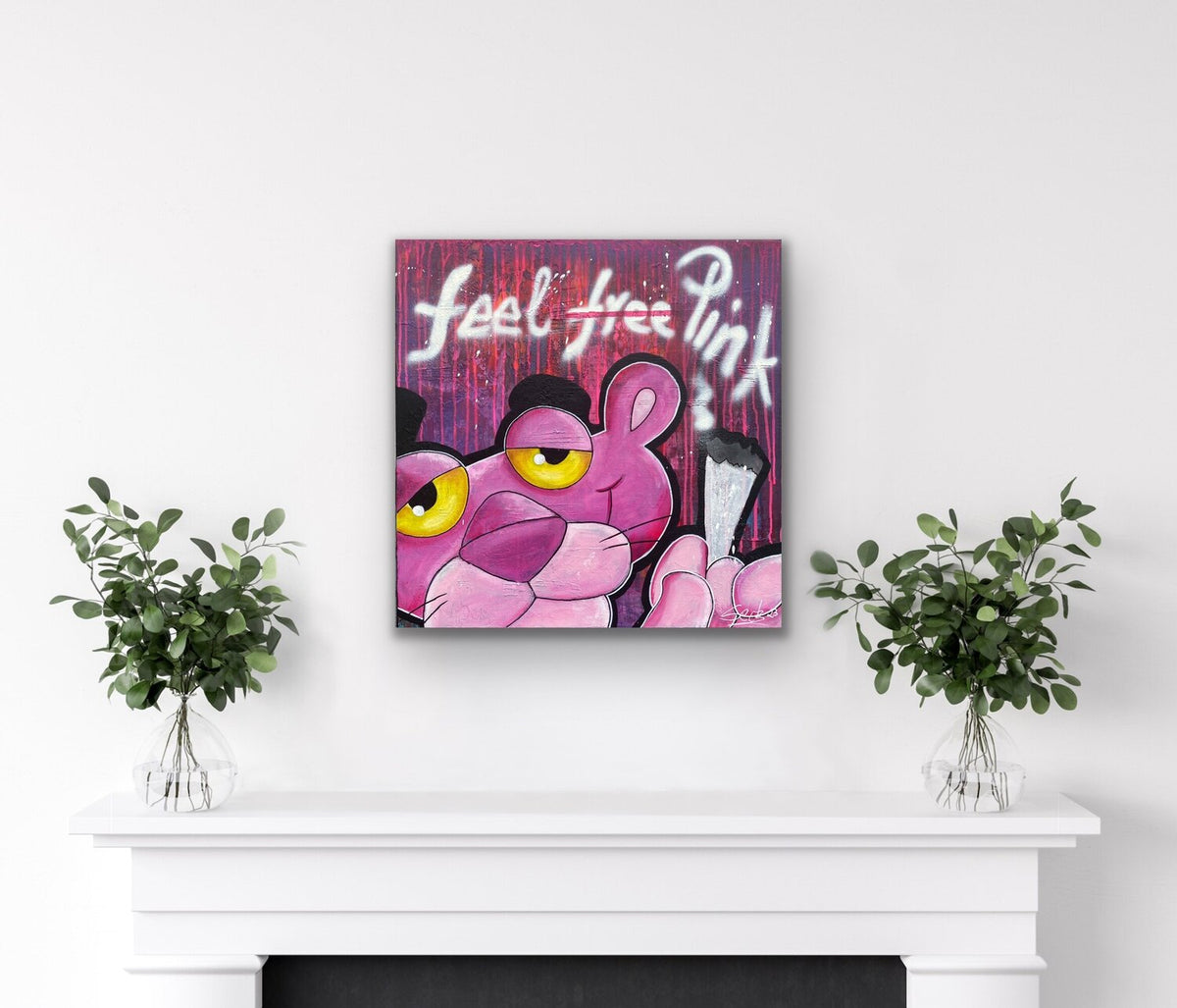 Feel Pink – Original im Raum