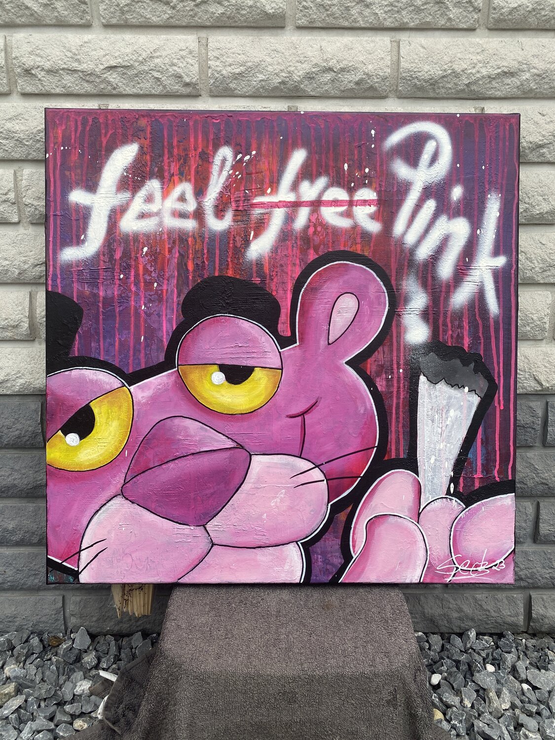 Feel Pink – Original, Detailansicht