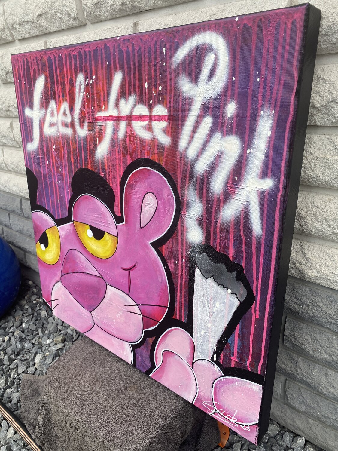 Feel Pink – Original, Detailansicht