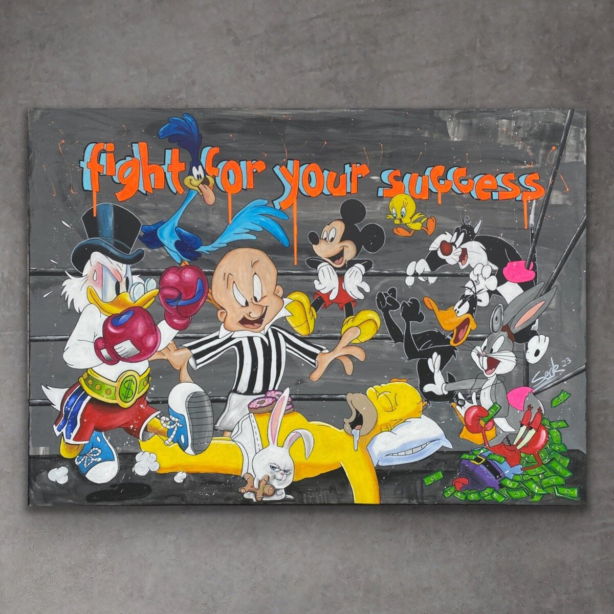 Fight for your success – Original, Detailansicht