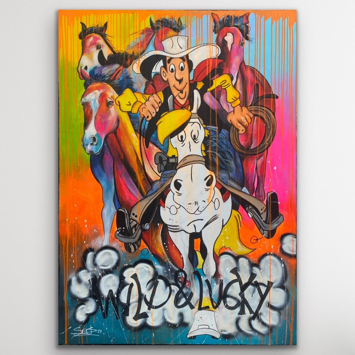 Wild and Lucky – Original, Detailansicht