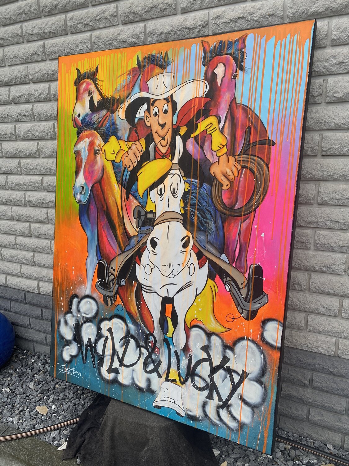 Wild and Lucky – Original, Detailansicht