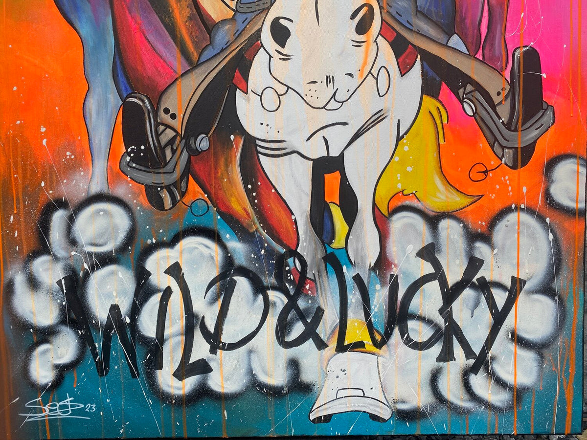 Wild and Lucky – Original, Detailansicht