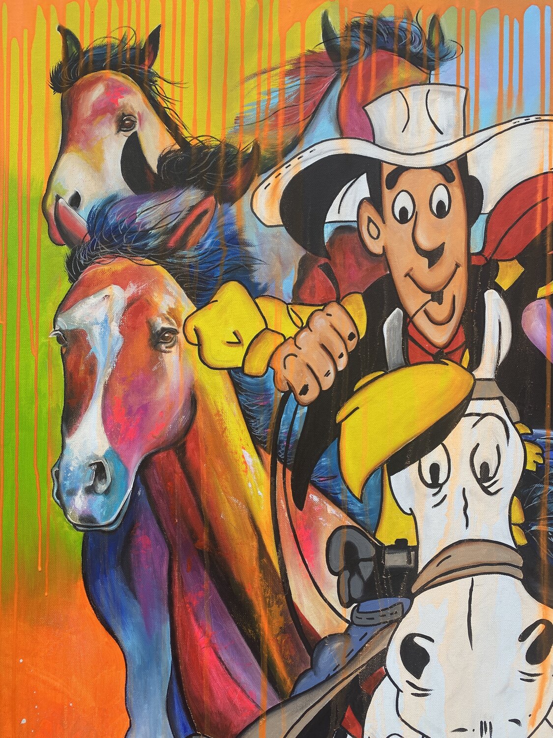 Wild and Lucky – Original, Detailansicht