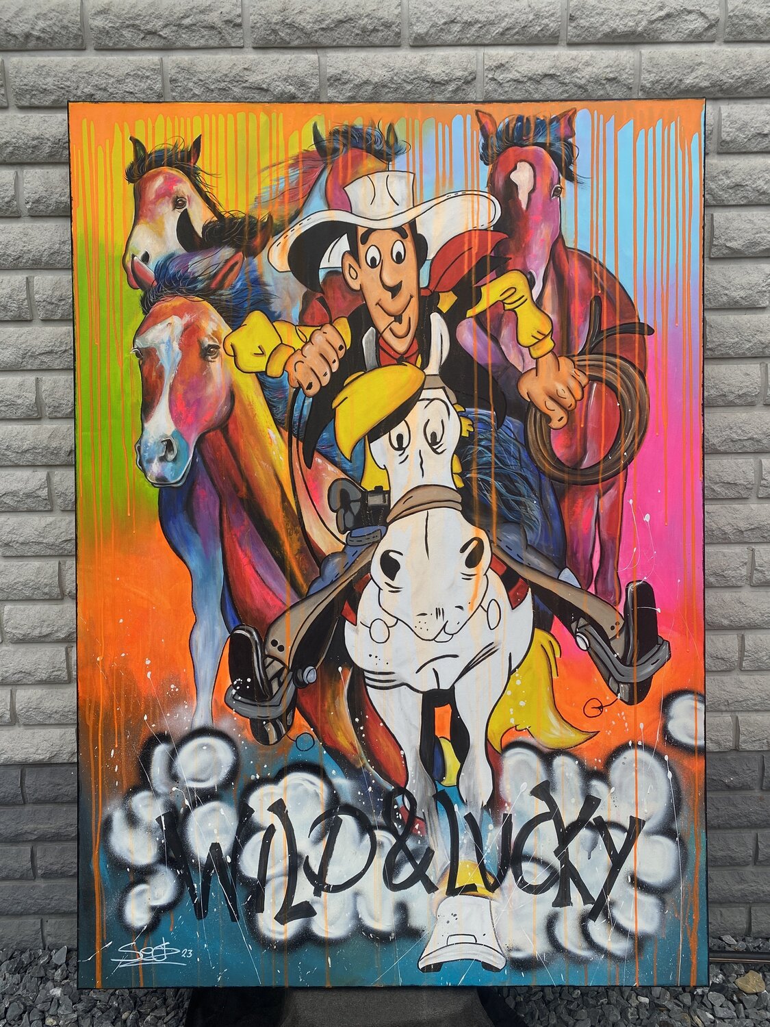 Wild and Lucky – Original, Detailansicht